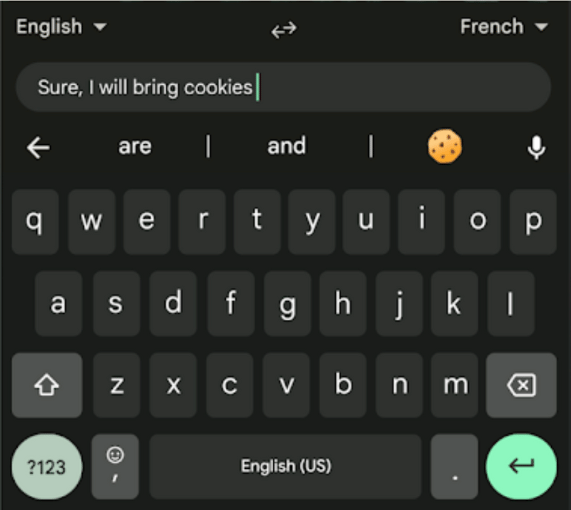 Gboard keyboard screenshot