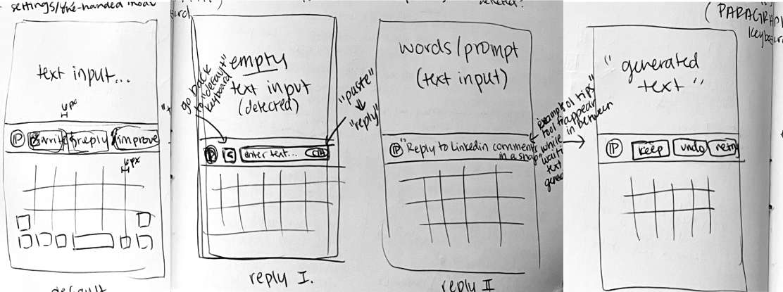Low-Fidelity Sketches: Option B
