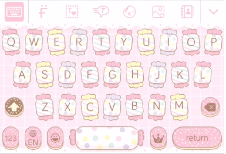 Pastel KeyboardTM VIP keyboard screenshot